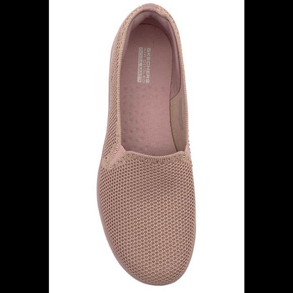 Skechers On the GO Flex Knit Slip-On Shoes Treasure Gem Blush - Medium - Picture 2 of 3